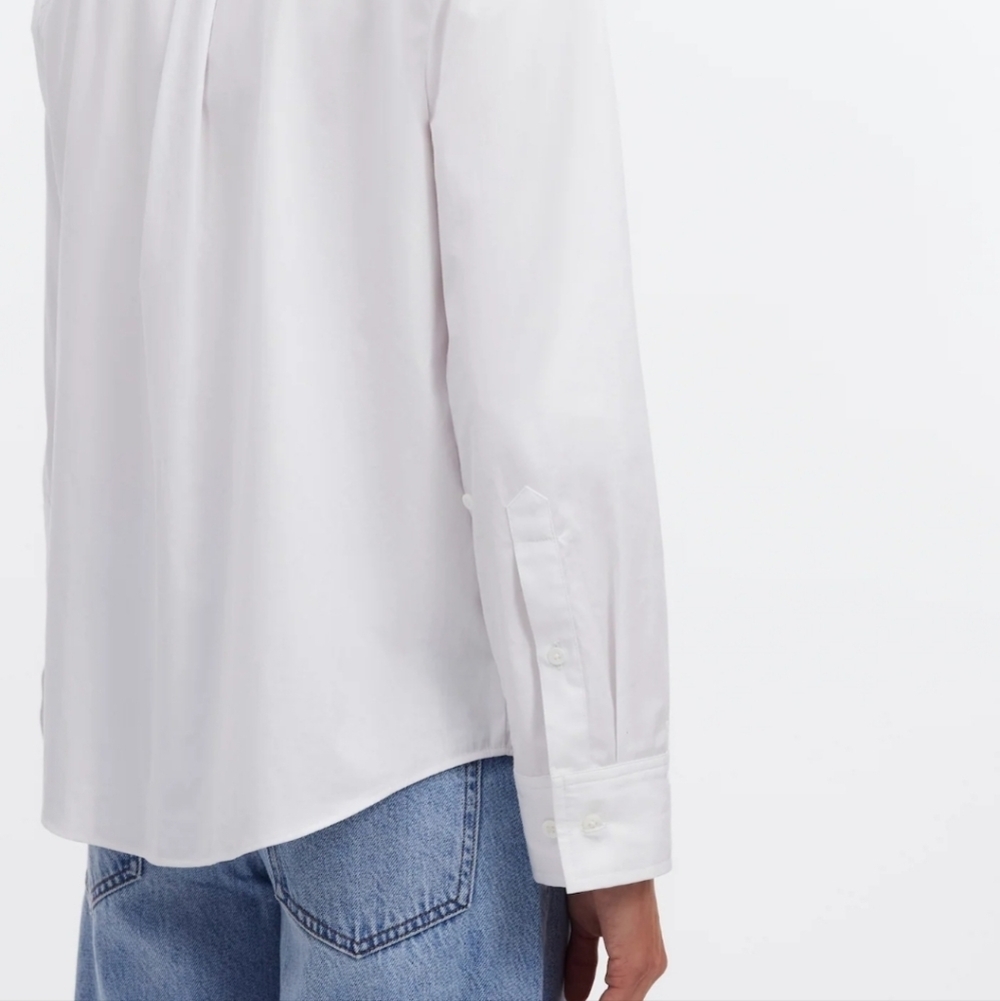 Madewell Relaxed Button-Front Shirt in Poplin| NWT |Sz XS - Picture 4 of 12
